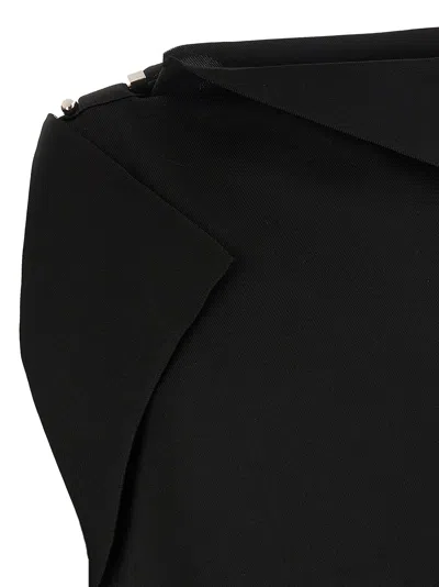 Jacquemus La Mini Robe Trapeze Mini Dress In Black