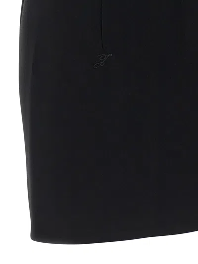 Jacquemus One Shoulder Mini Dress With Asymmetric Neckline In Black