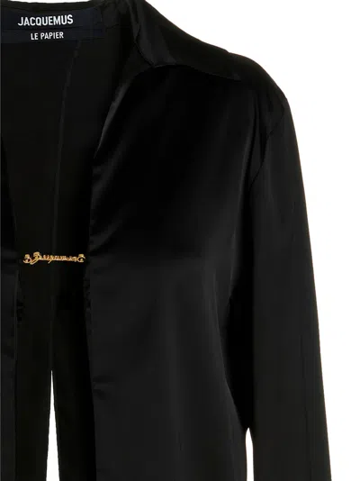 Jacquemus Women 'le Chemise Notte' Shirt In Black