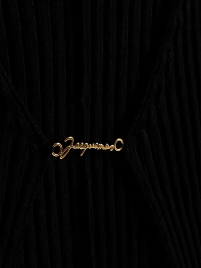 Jacquemus 'la Maille Pralù Longue' Cardigan In Black