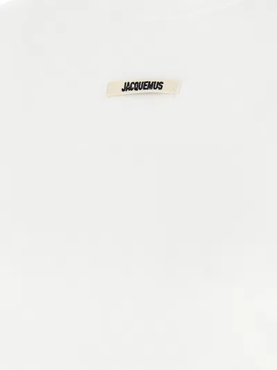 Jacquemus Women 'le T-shirt Gros-grain' T-shirt In White