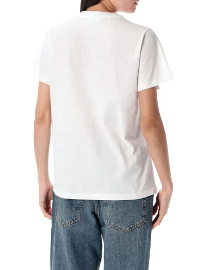 Ganni Animals White T-shirt In White