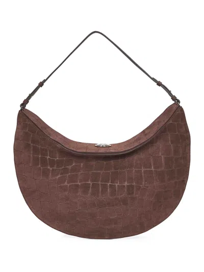 Jacquemus Dark Brown The Ovalo Hobo Bag In Multi