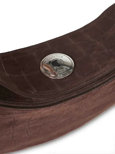 Jacquemus Dark Brown The Ovalo Hobo Bag In Multi