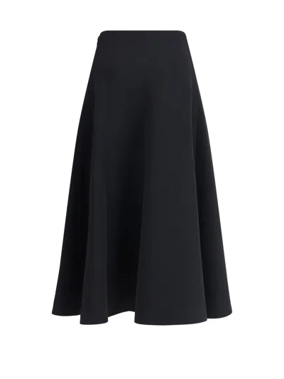 Jacquemus Women Black The Triangle Flared Maxi Skirt In Black