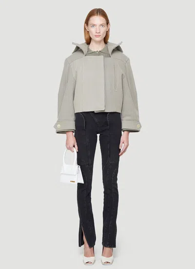Jacquemus La Veste Albi Wool-blend Jacket In Brown