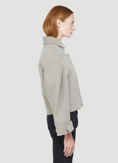 Jacquemus La Veste Albi Wool-blend Jacket In Brown