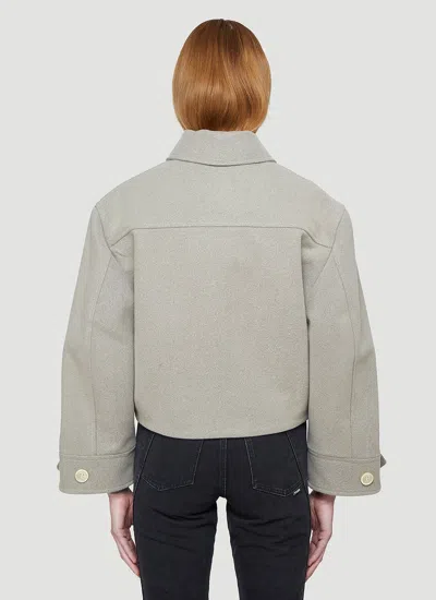 Jacquemus La Veste Albi Wool-blend Jacket In Brown