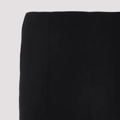 Giorgio Armani Viscose Pants Central Stitching In Black