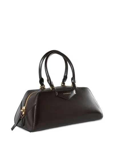 Givenchy Small Antigona East-west Box Leather Bag In Brown