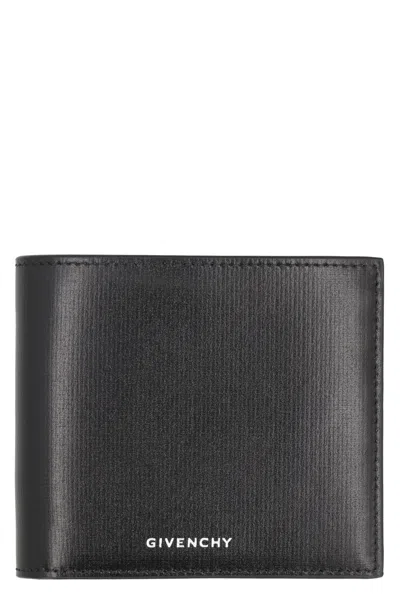 Givenchy Black Calf Leather Wallets In Black