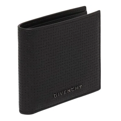 Givenchy Black Calf Leather Wallets In Black