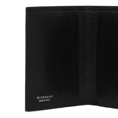 Givenchy Bi-fold Card Holder In 4g Leather In Black