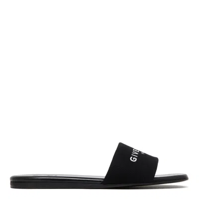 Givenchy Slipper 4g Slipper-mule In Black Cotton In Black