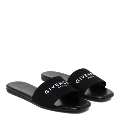 Givenchy Slipper 4g Slipper-mule In Black Cotton In Black