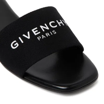 Givenchy Slipper 4g Slipper-mule In Black Cotton In Black