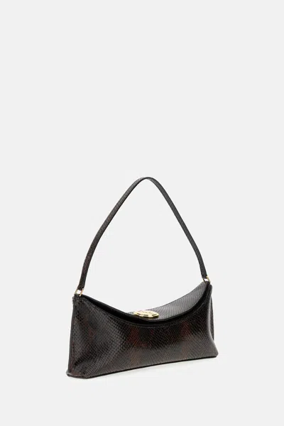 Jacquemus Le Calisso Snake-embossed Leather Shoulder Bag In Brown