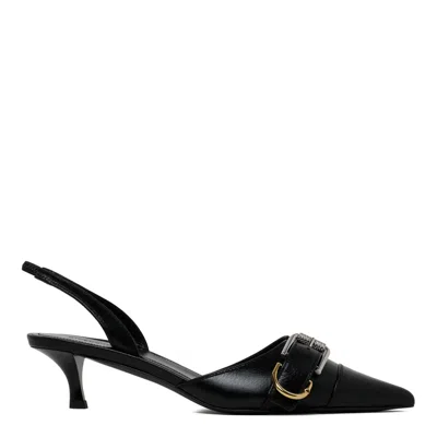 Givenchy Voyou 45 Leather Slingback Pumps In Black