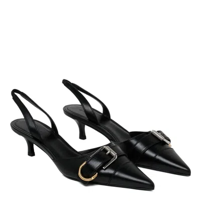 Givenchy Voyou 45 Leather Slingback Pumps In Black