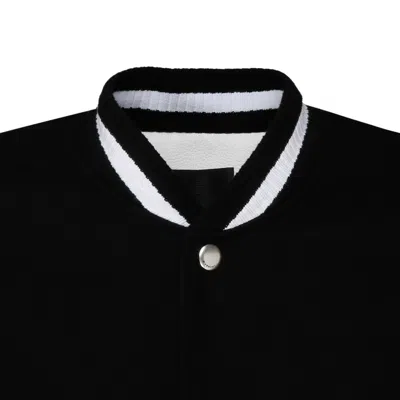 Givenchy Black Wool Blend Coats In Black
