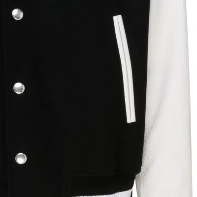 Givenchy Black Wool Blend Coats In Black