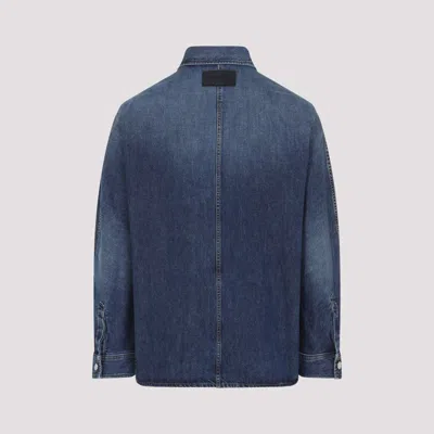 Givenchy Classic Denim Shirt With Button-up Front In Blue