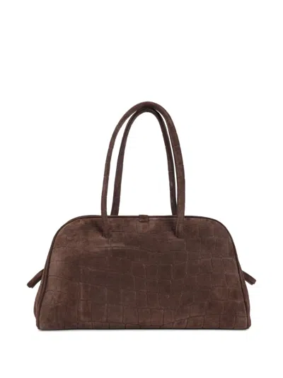Jacquemus Womens Dark Brown Le Turismo Embossed Leather-suede Shoulder Bag In Multi