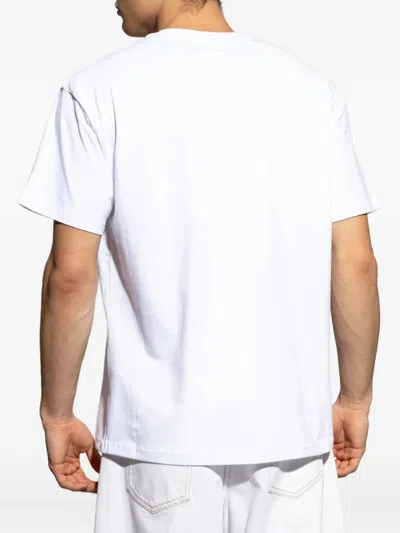 Givenchy White T-shirt With Maxi Logo On The Front In Cotton Man