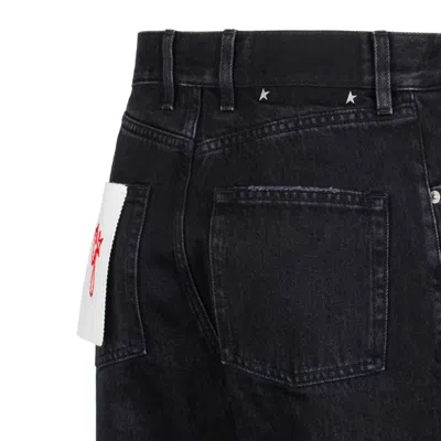 Golden Goose Black Cotton Jeans In Black