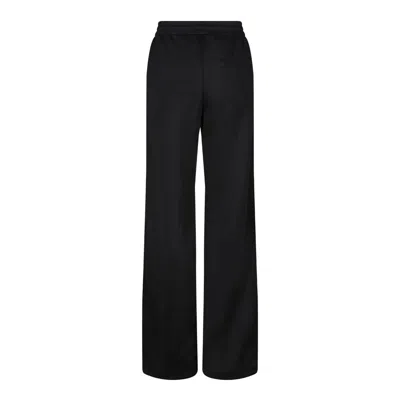 Golden Goose Wide Leg Trousers Star Pattern In Black