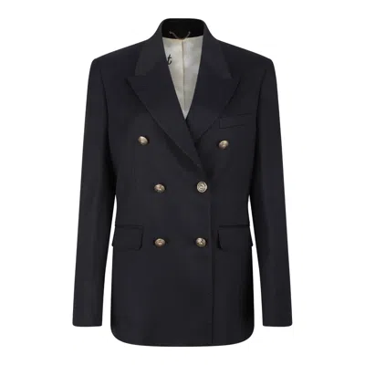 Golden Goose Black Virgin Wool Jackets In Black