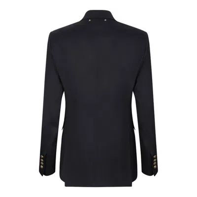 Golden Goose Black Virgin Wool Jackets In Black