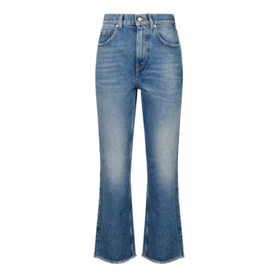 Golden Goose Blue Cotton Clothing Jeans In Blue