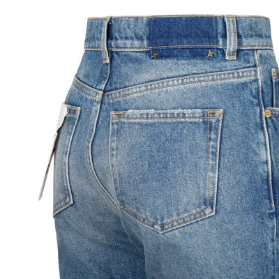 Golden Goose Blue Cotton Clothing Jeans In Blue