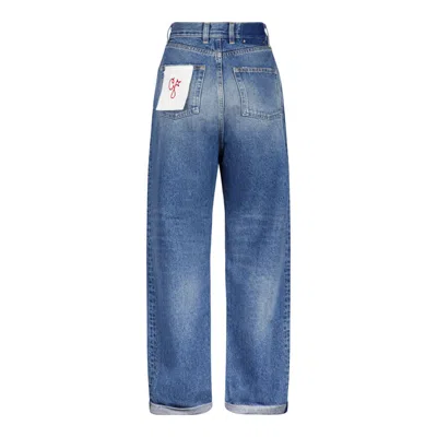 Golden Goose Blue Cotton Jeans In Blue
