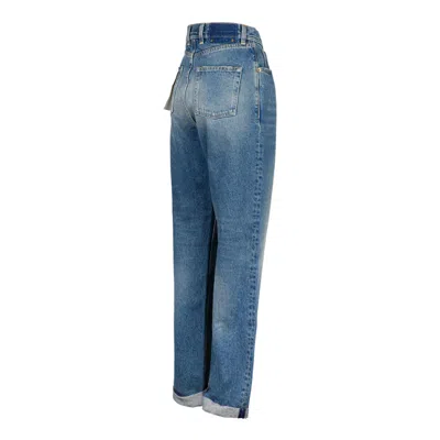 Golden Goose Blue Cotton Jeans In Blue