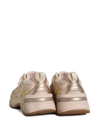 Golden Goose Lightstar Net Leather And Suede Upper Tpu Star Net Heel And Spur In Neutral