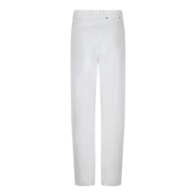 Golden Goose Off-white Cotton Jeans In White