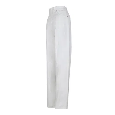 Golden Goose Off-white Cotton Jeans In White