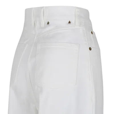 Golden Goose Off-white Cotton Jeans In White