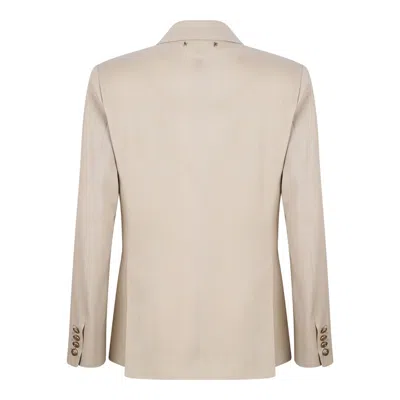Golden Goose Sand Virgin Wool Jackets In Neutral