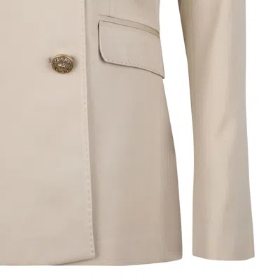 Golden Goose Sand Virgin Wool Jackets In Neutral