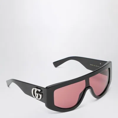 Gucci Rectangular Sunglasses In Black