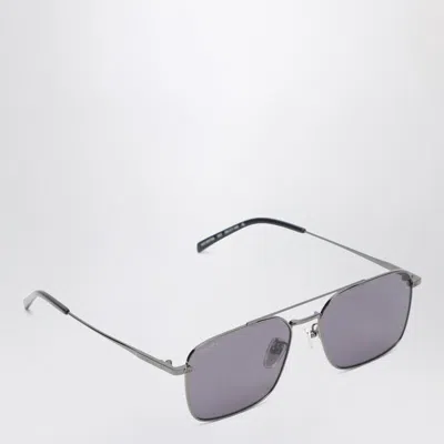 Gucci Ruthenium Colored Sunglasses With Bridge Women In Blue