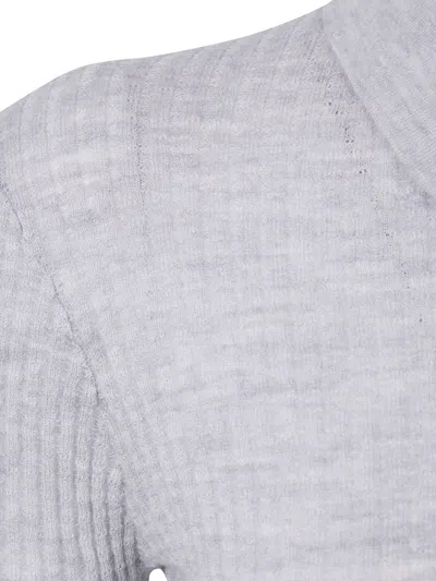Guest In Residence Ls Shrunken Polo In Gray