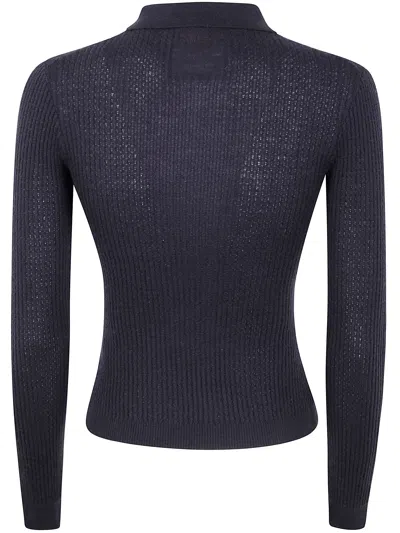 Guest In Residence Long Sleeves "shrunken" Cashmere Polo Shirt In Black