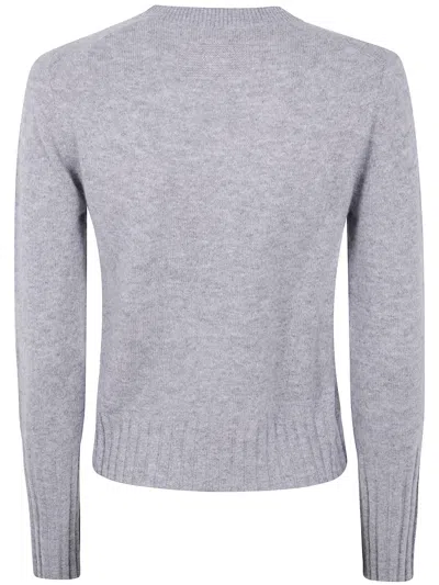 Guest In Residence "shrunken" Crew Neck Cashmere Sweater In Gray