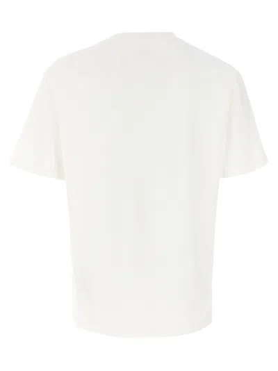 Jil Sander Men White Crewneck T-shirt With Logo Lettering On The Front In Cotton Man