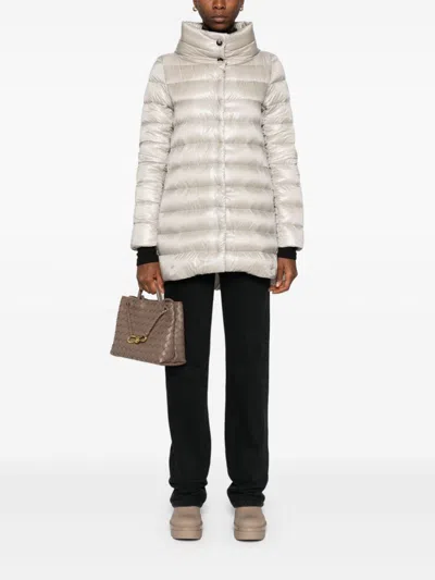 Herno Grey Pa Clothing Coats In White