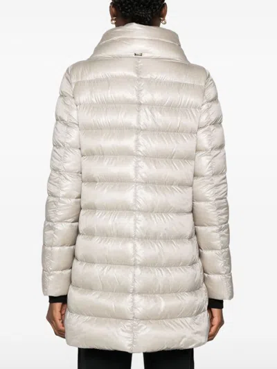 Herno Grey Pa Clothing Coats In White